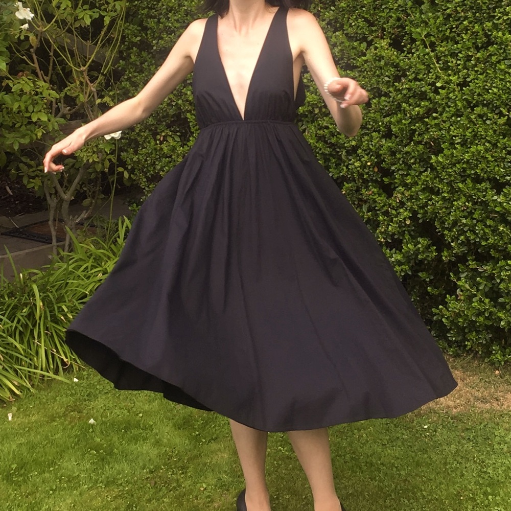 Plunge Neckline Dress